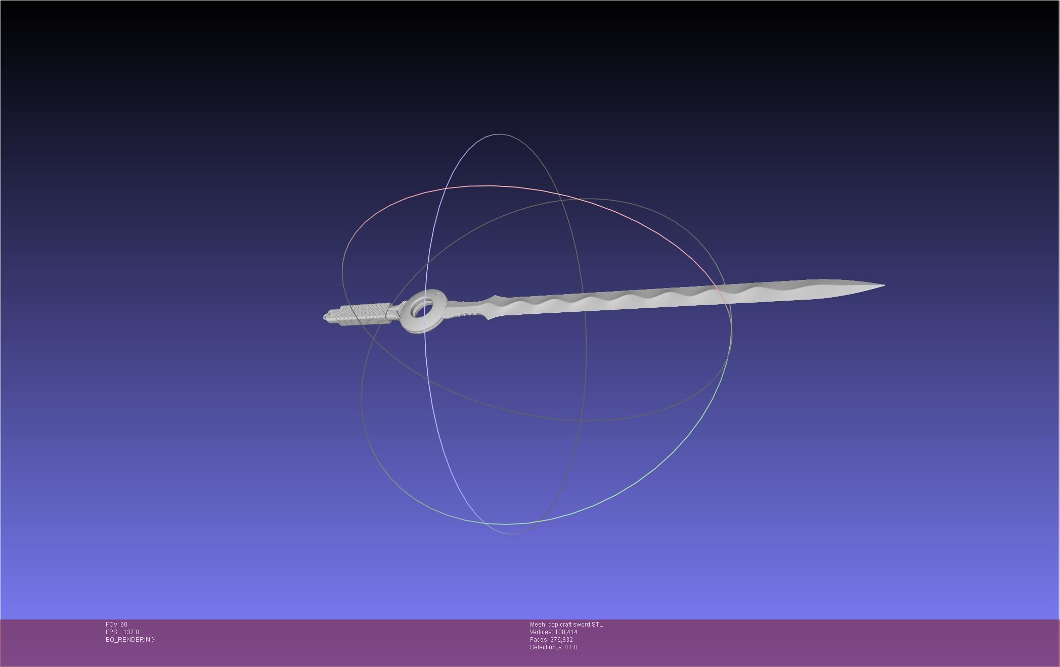 Cop Craft Sword Printable Assembly 3D print model_40