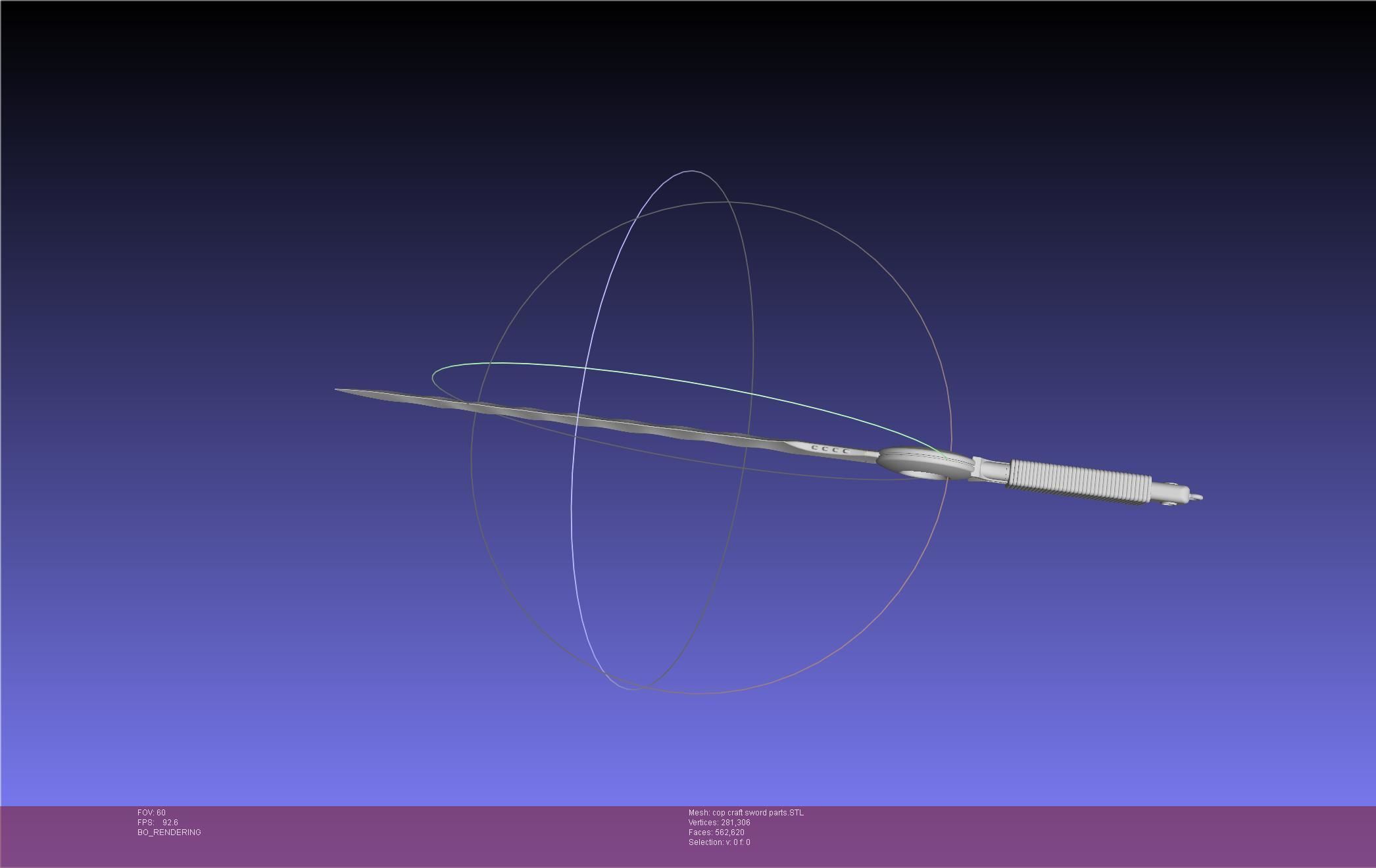 Cop Craft Sword Printable Assembly 3D print model_73