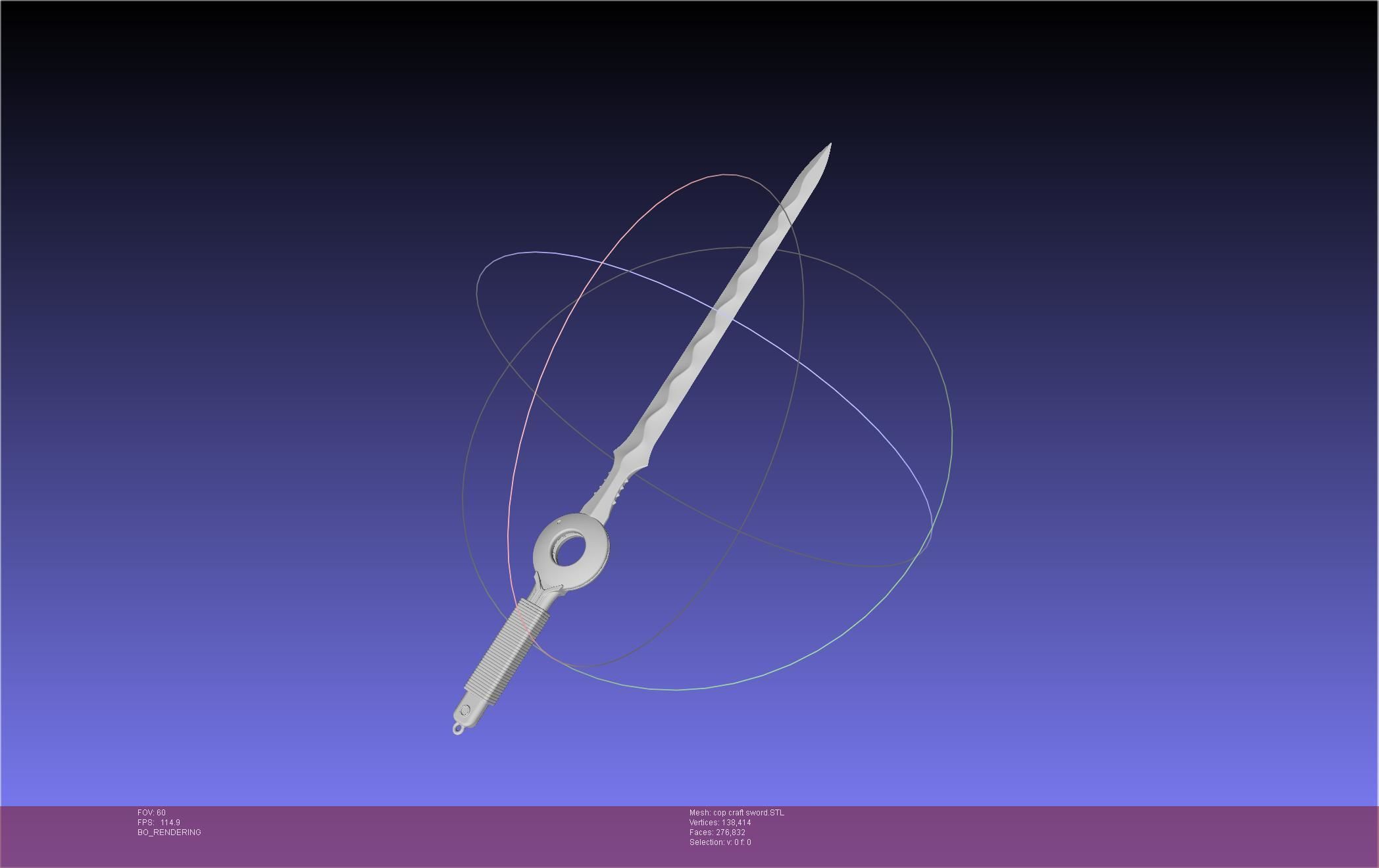 Cop Craft Sword Printable Assembly 3D print model_29