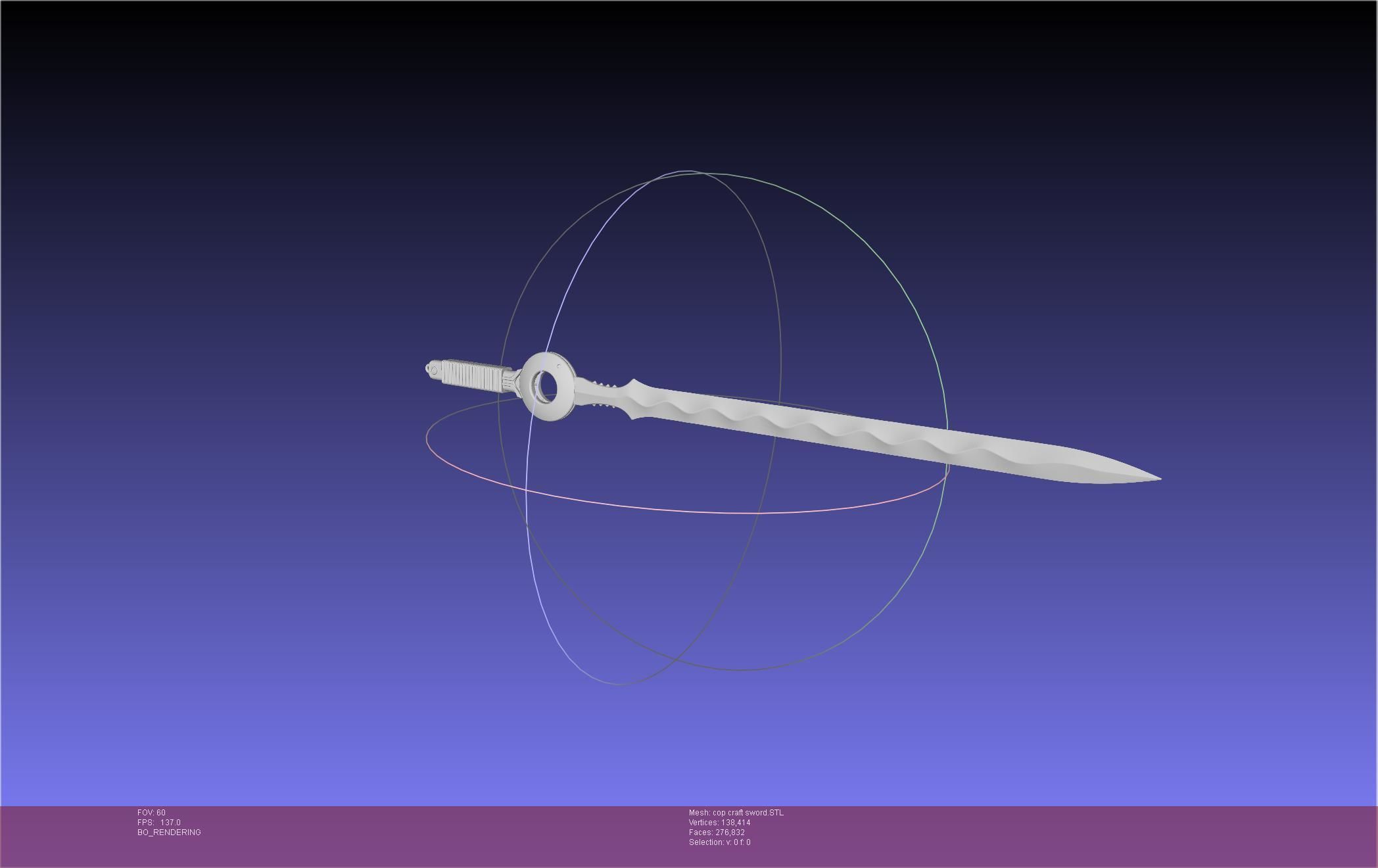 Cop Craft Sword Printable Assembly 3D print model_41
