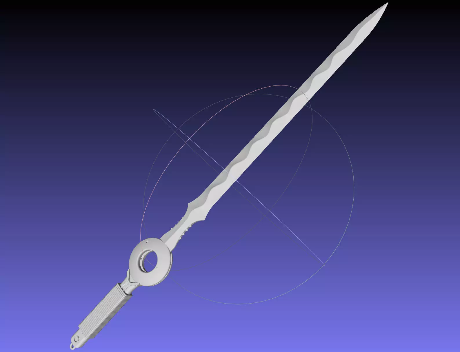 Cop Craft Sword Printable Assembly 3D print model_0