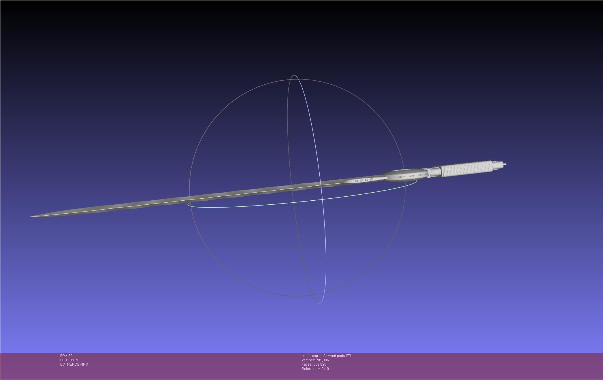 Cop Craft Sword Printable Assembly 3D print model_84