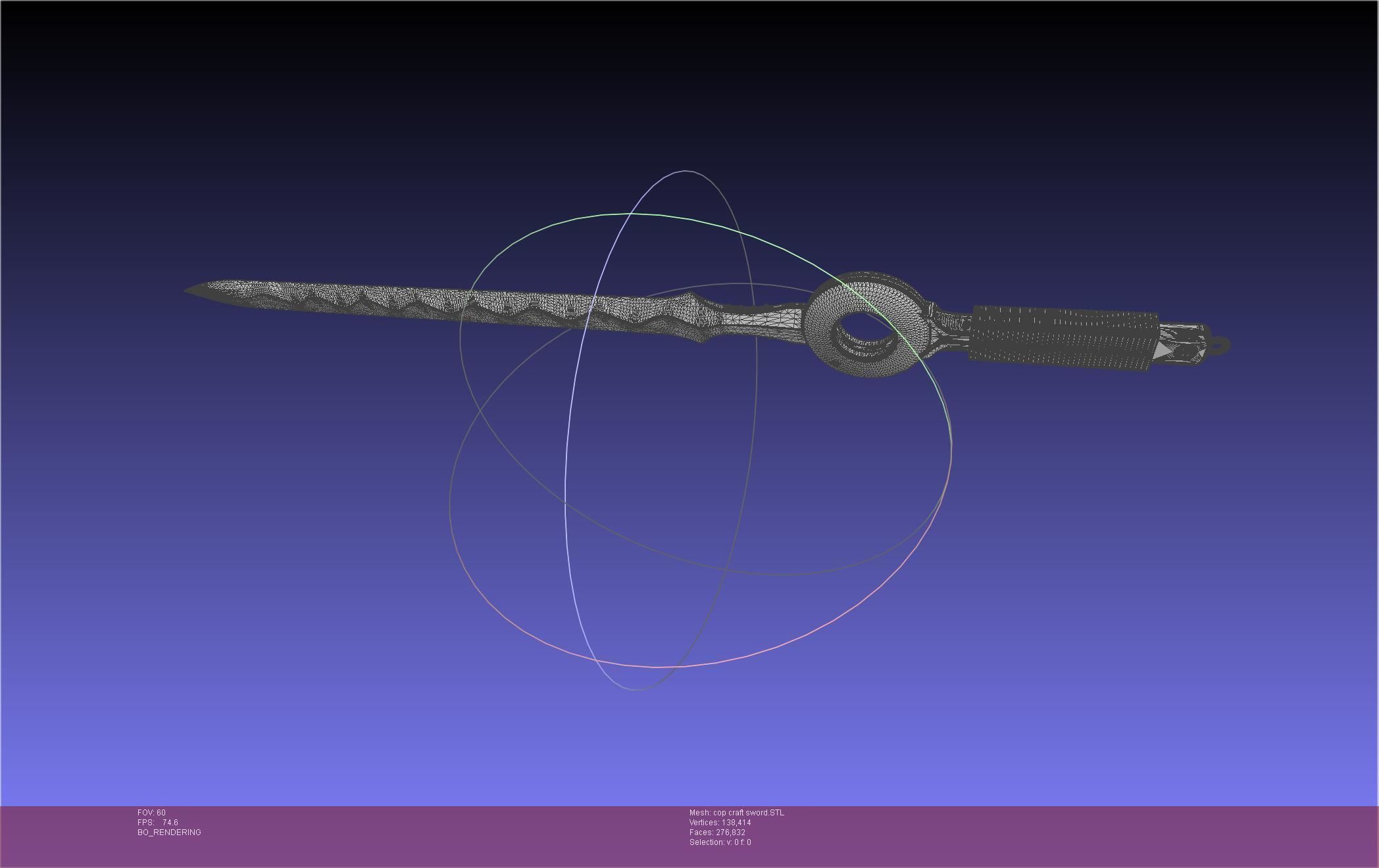 Cop Craft Sword Printable Assembly 3D print model_66