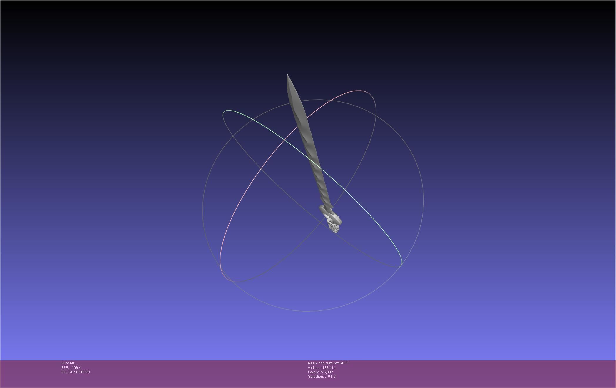 Cop Craft Sword Printable Assembly 3D print model_47