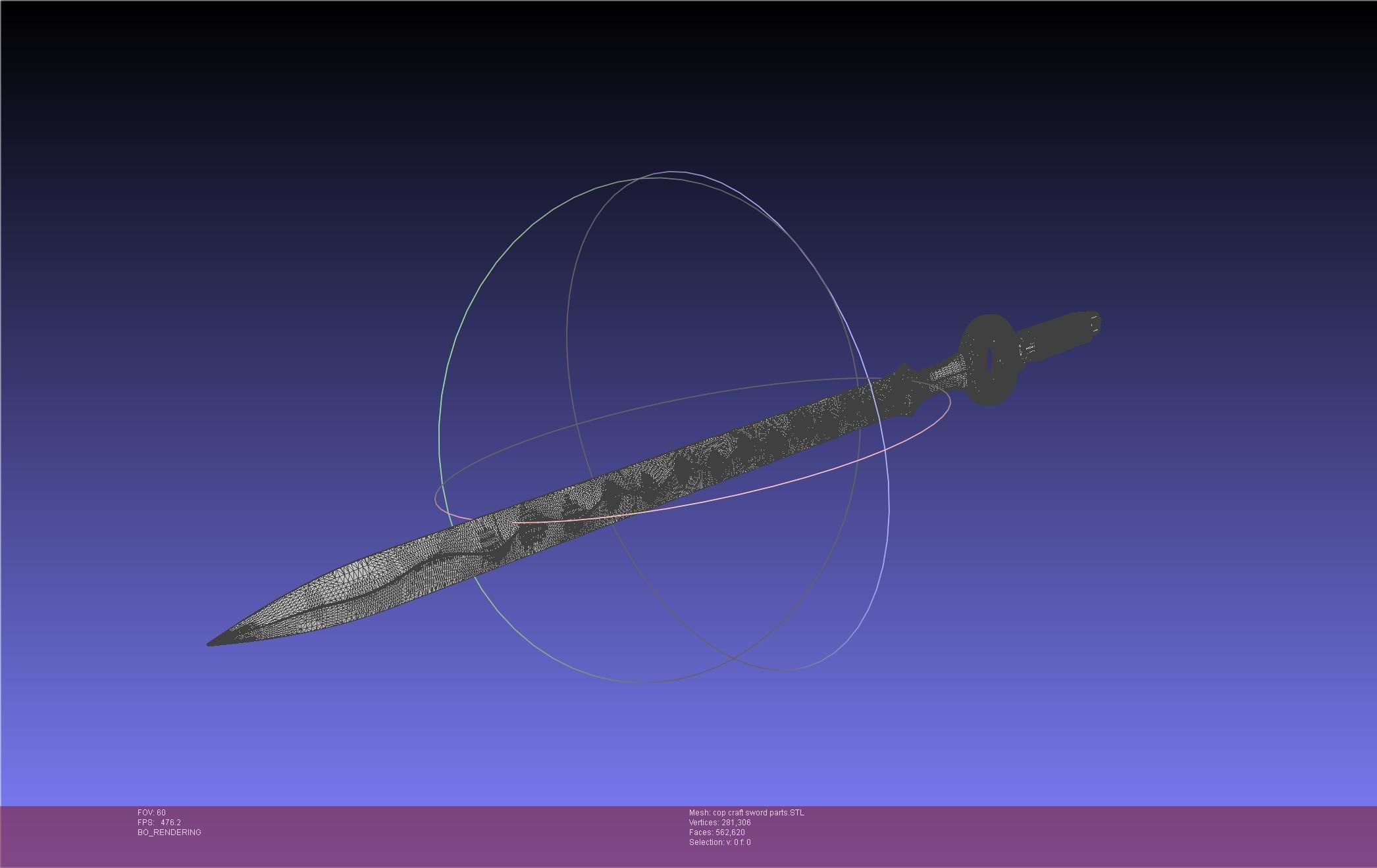 Cop Craft Sword Printable Assembly 3D print model_94