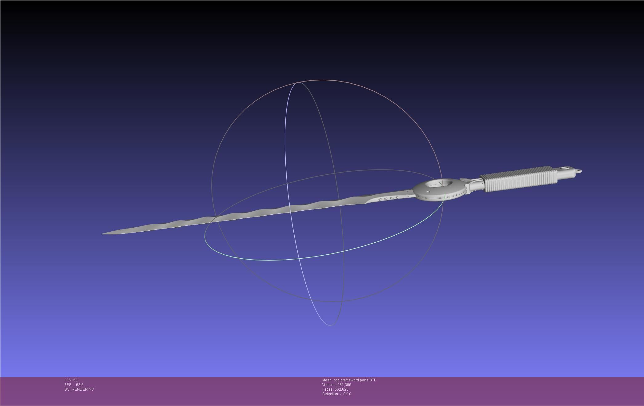 Cop Craft Sword Printable Assembly 3D print model_87