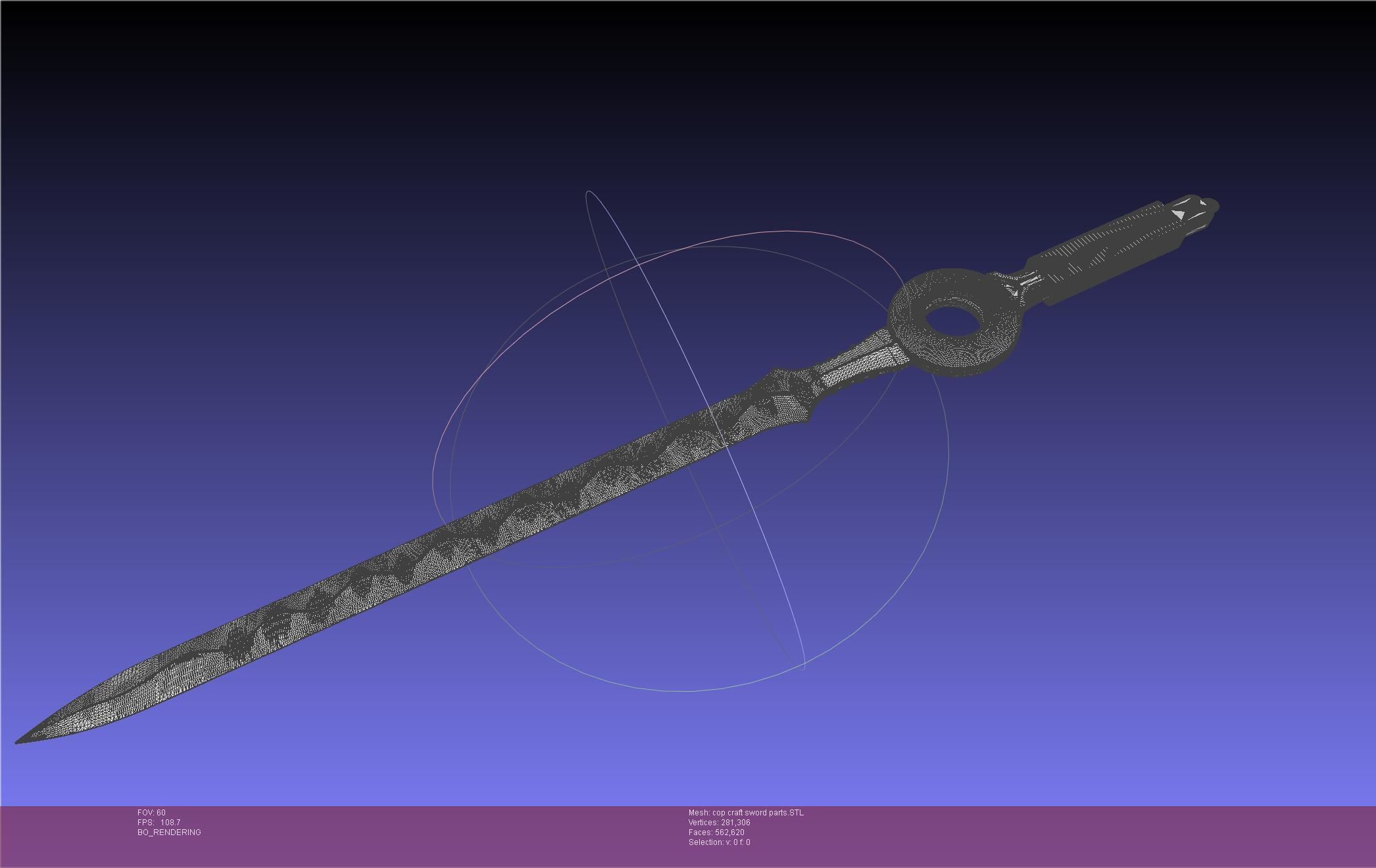 Cop Craft Sword Printable Assembly 3D print model_82