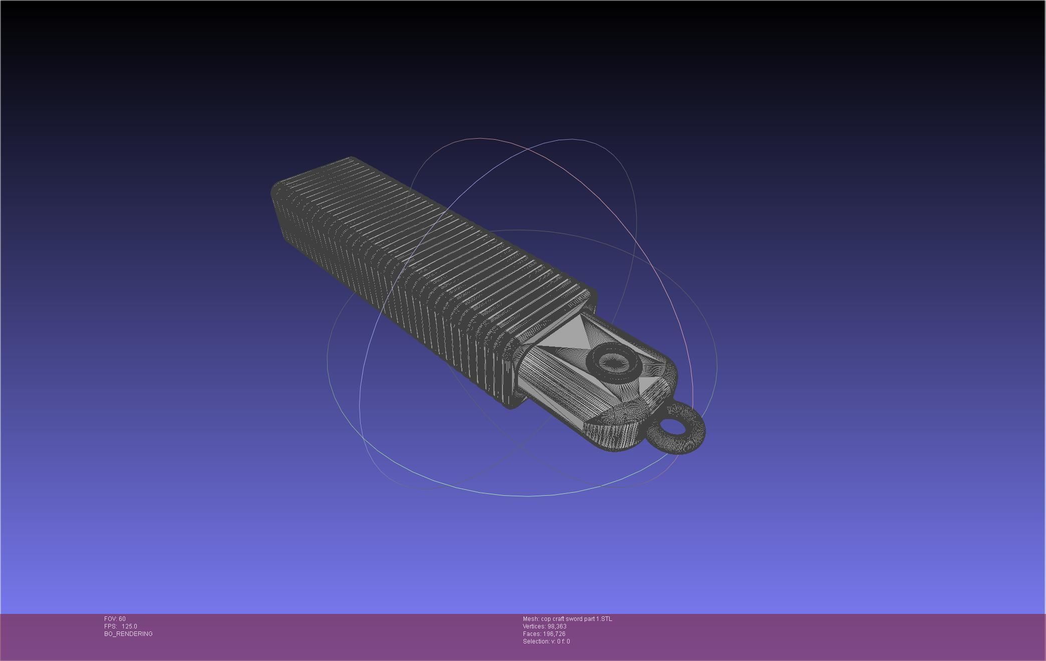 Cop Craft Sword Printable Assembly 3D print model_106