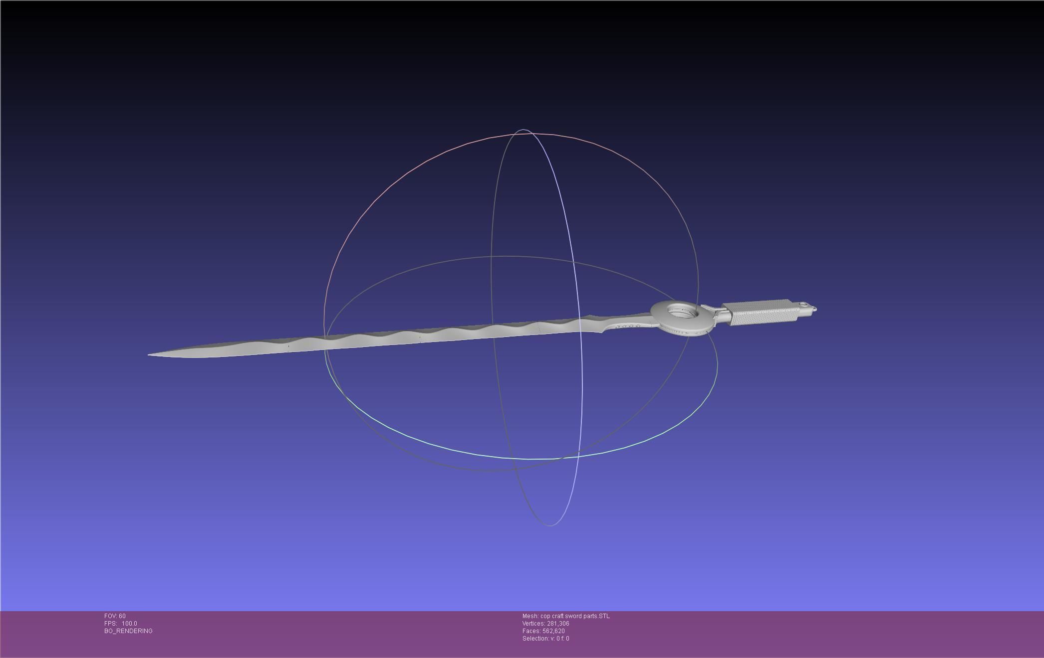 Cop Craft Sword Printable Assembly 3D print model_72