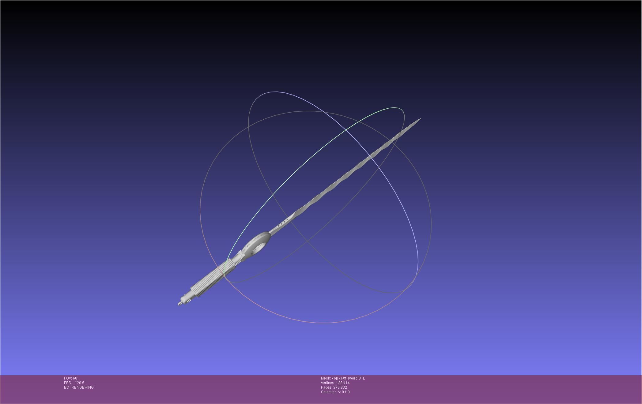 Cop Craft Sword Printable Assembly 3D print model_49