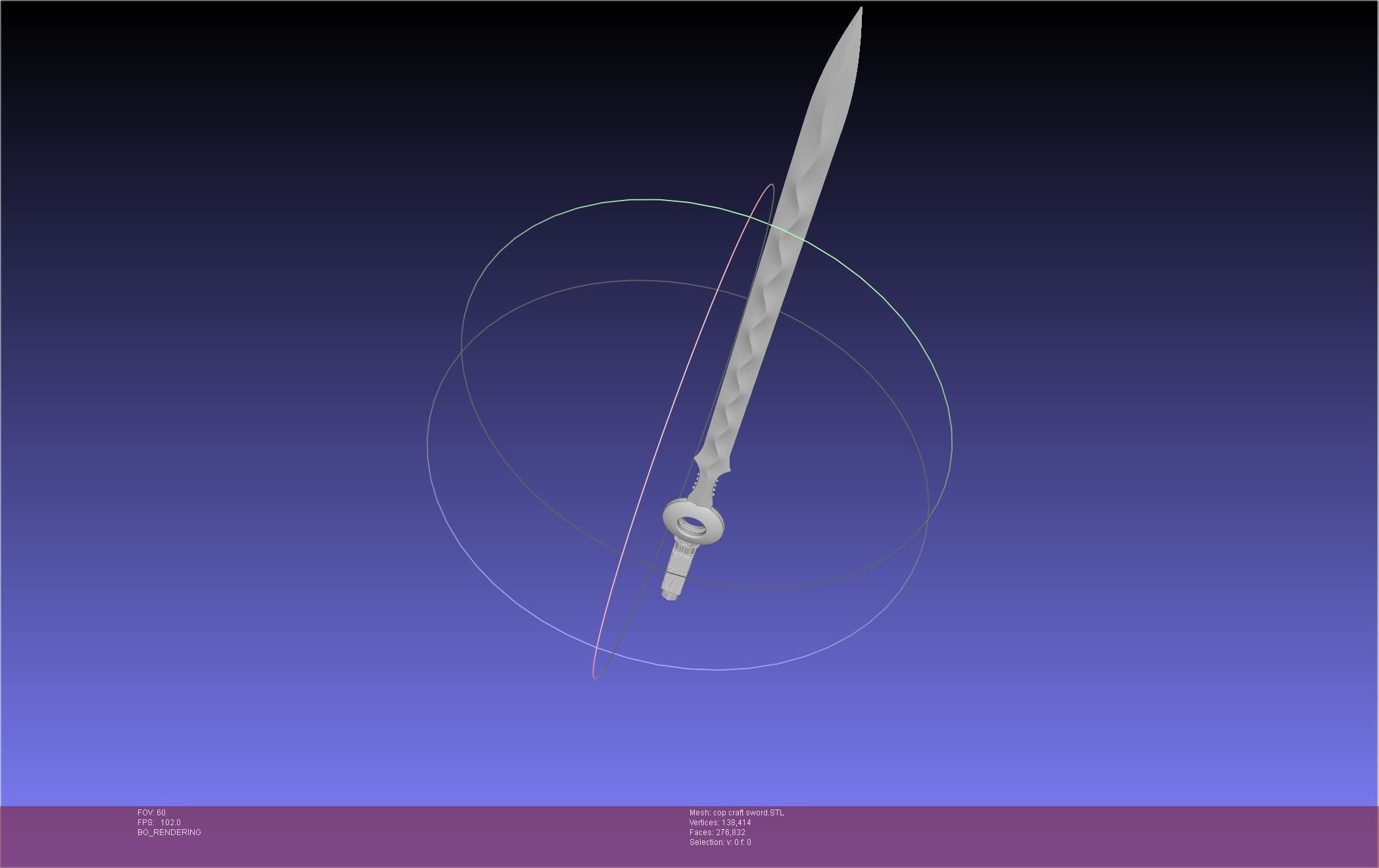 Cop Craft Sword Printable Assembly 3D print model_38