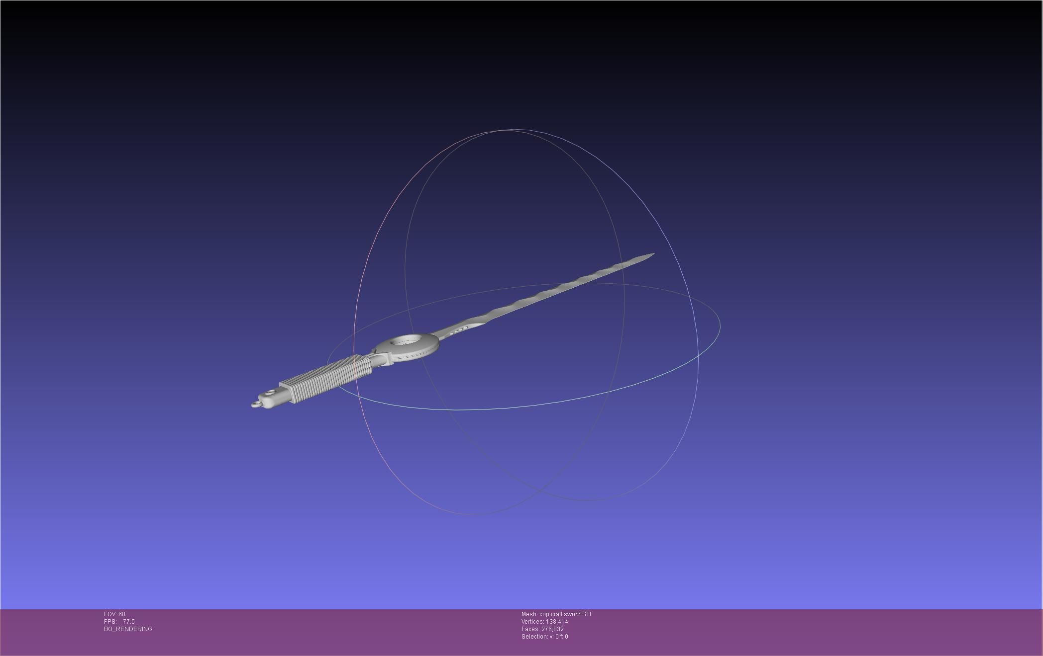 Cop Craft Sword Printable Assembly 3D print model_9