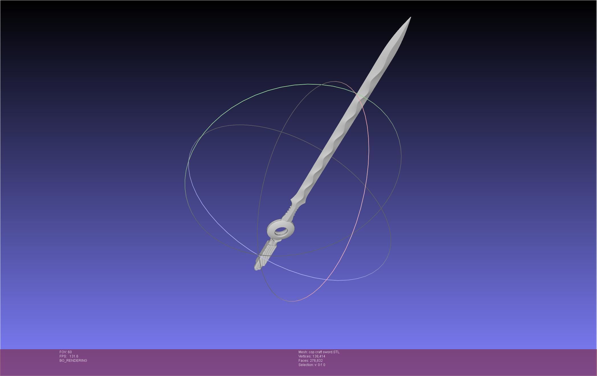 Cop Craft Sword Printable Assembly 3D print model_26