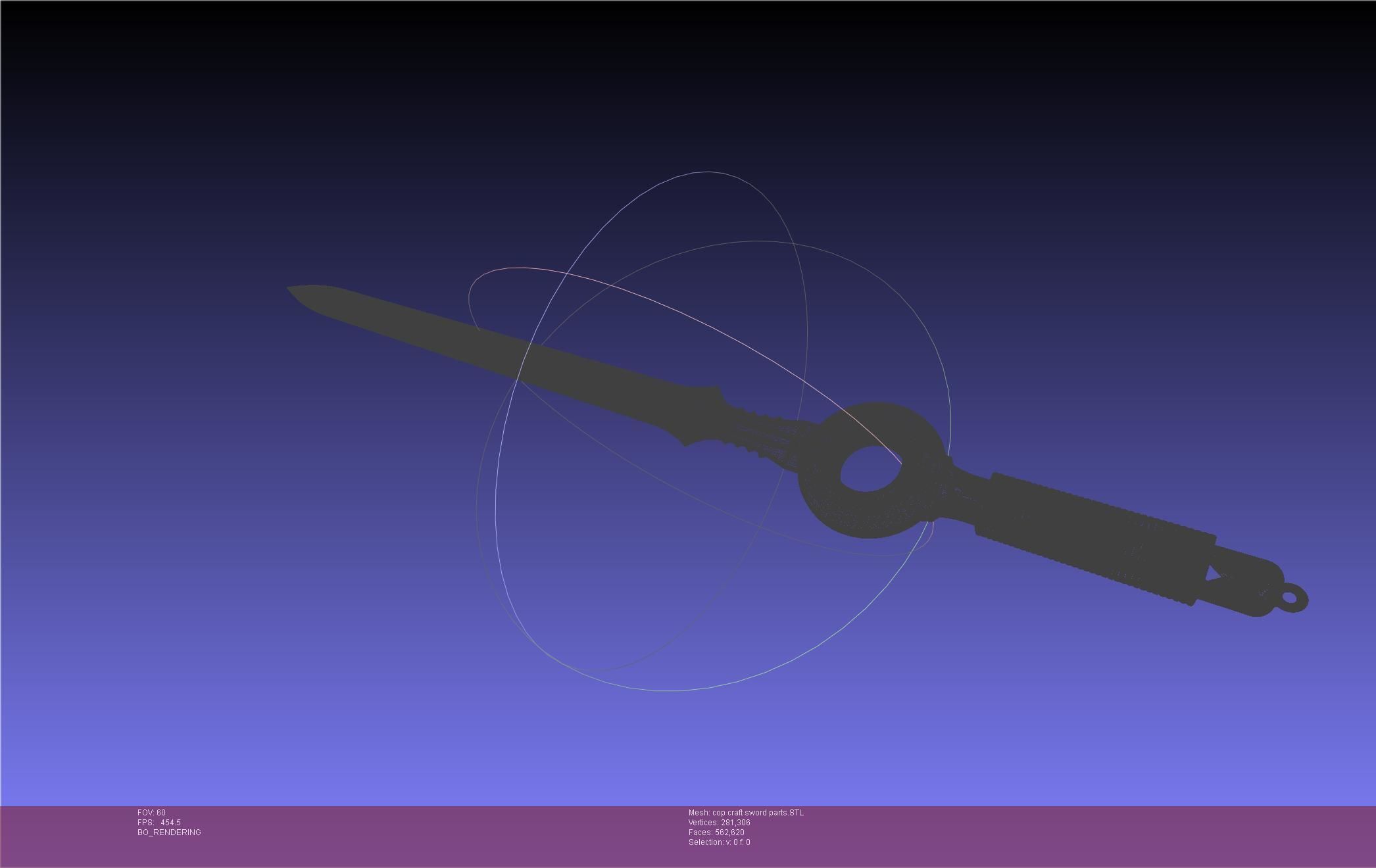 Cop Craft Sword Printable Assembly 3D print model_96