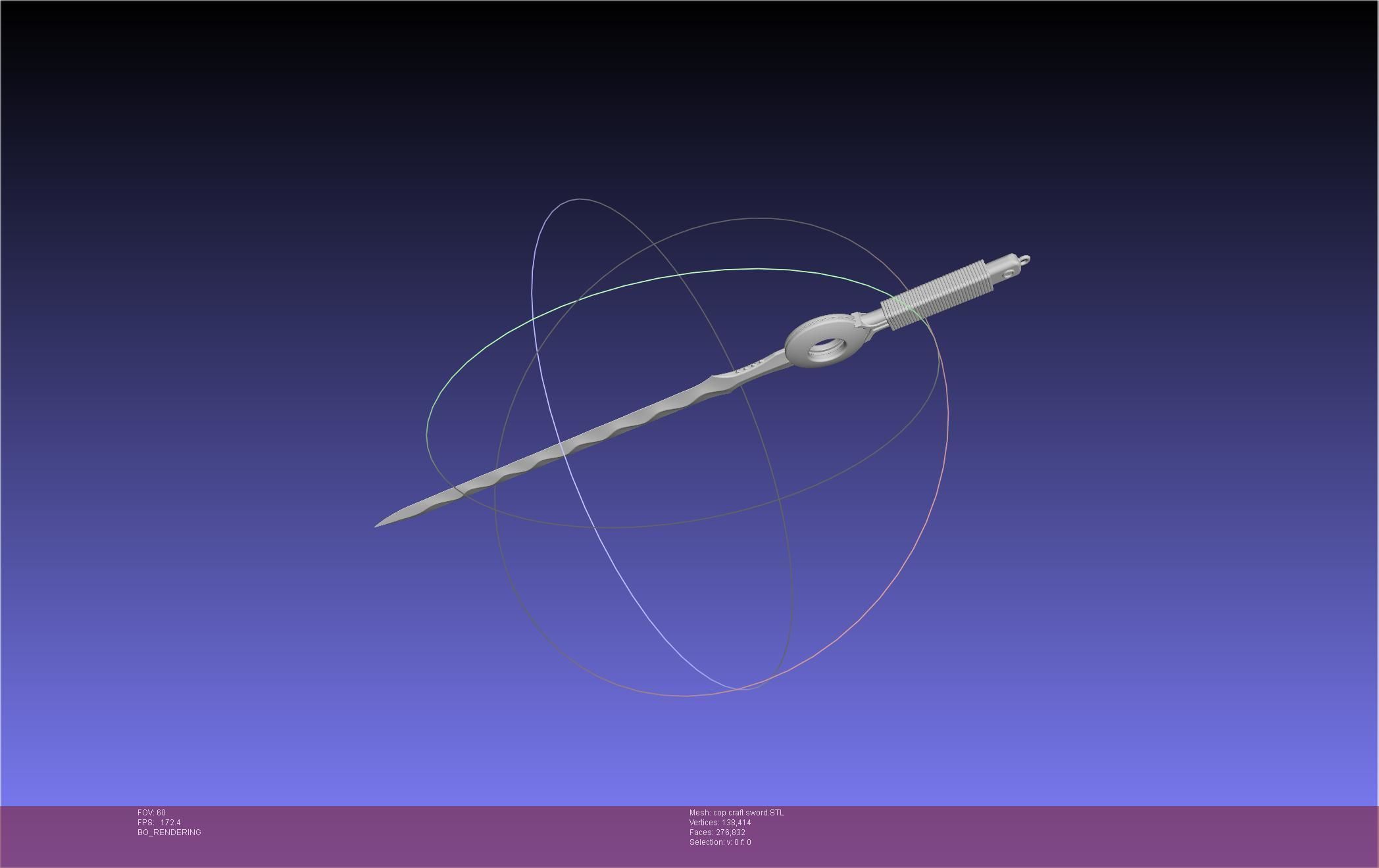 Cop Craft Sword Printable Assembly 3D print model_24