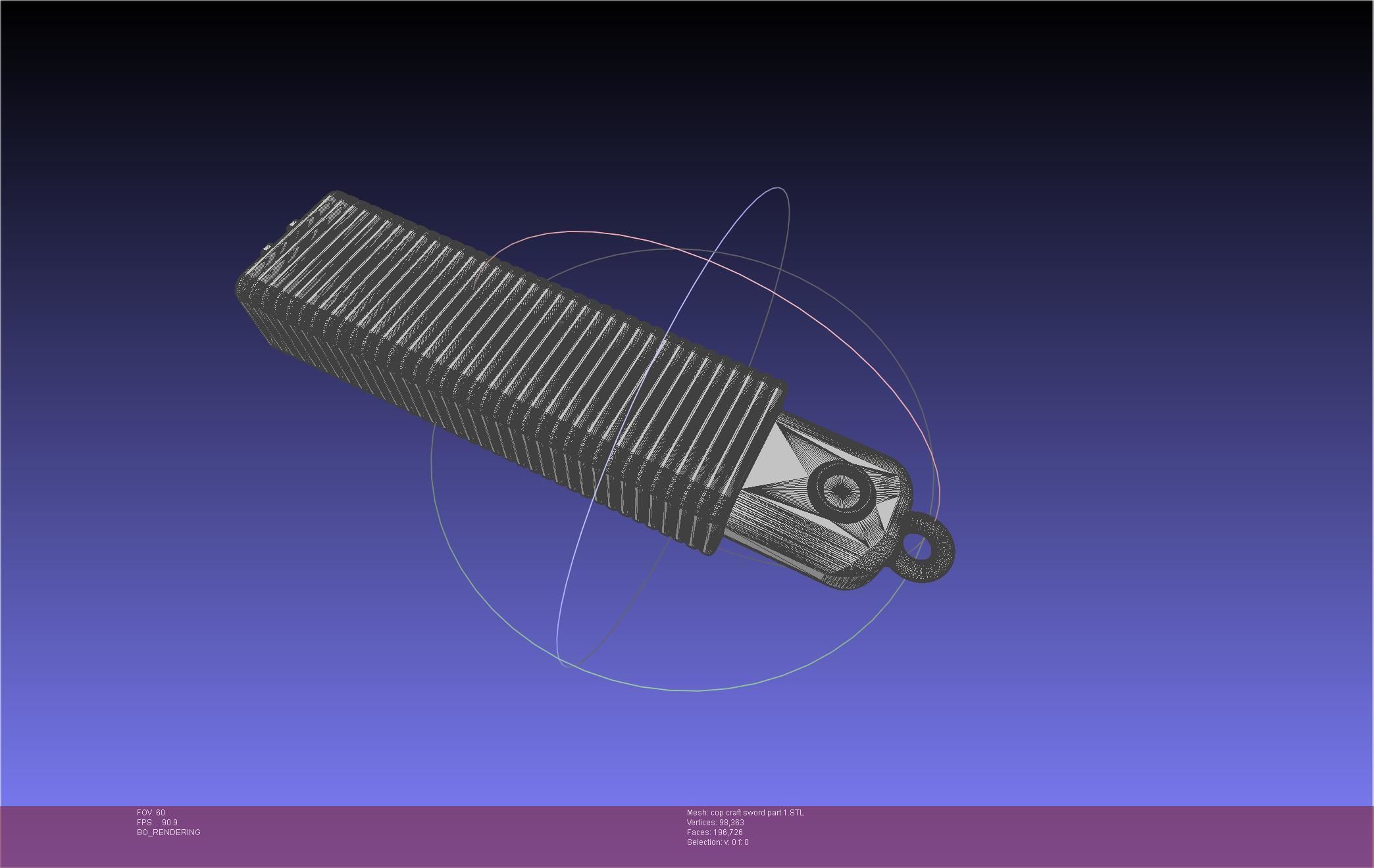 Cop Craft Sword Printable Assembly 3D print model_107