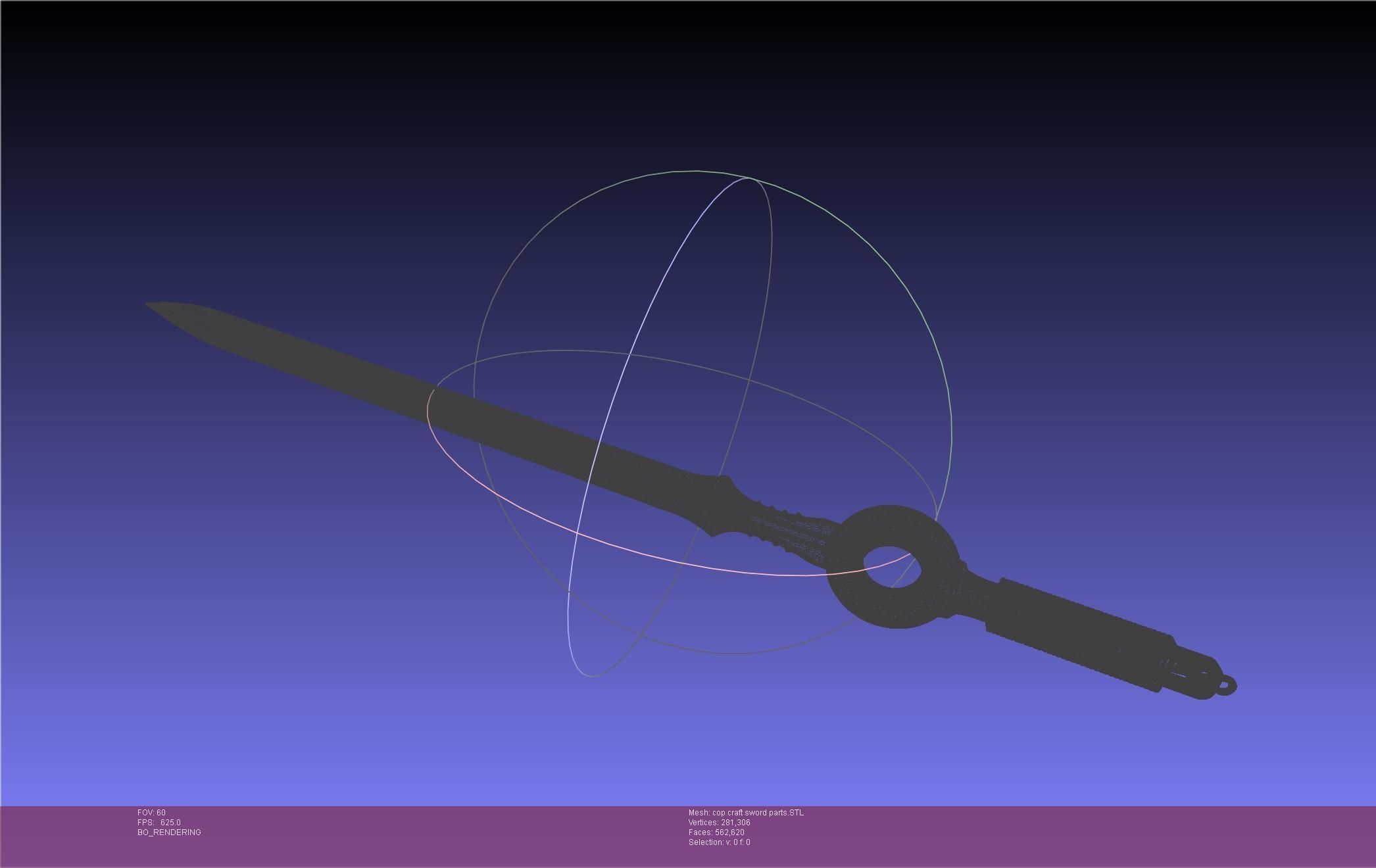 Cop Craft Sword Printable Assembly 3D print model_97