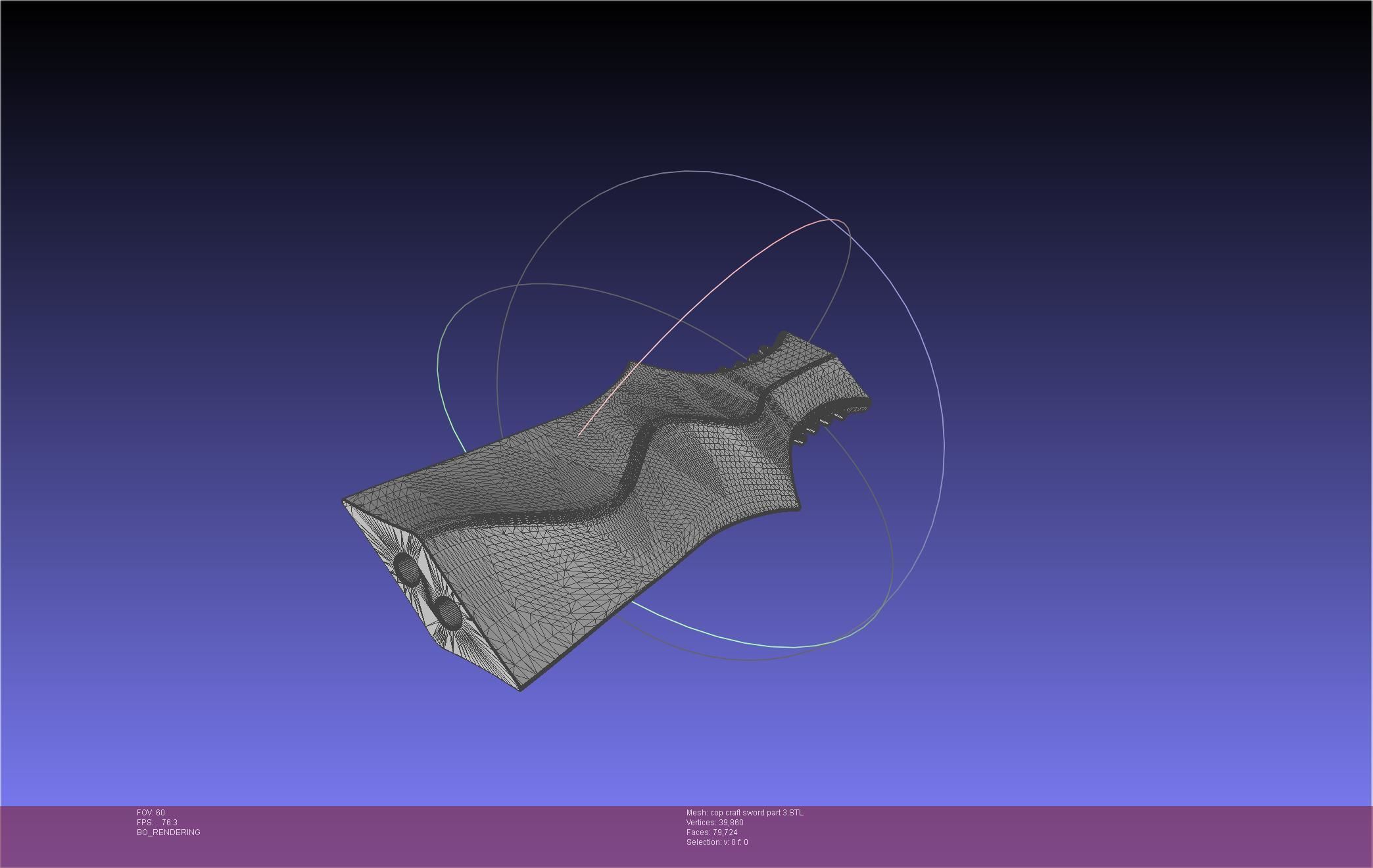 Cop Craft Sword Printable Assembly 3D print model_120