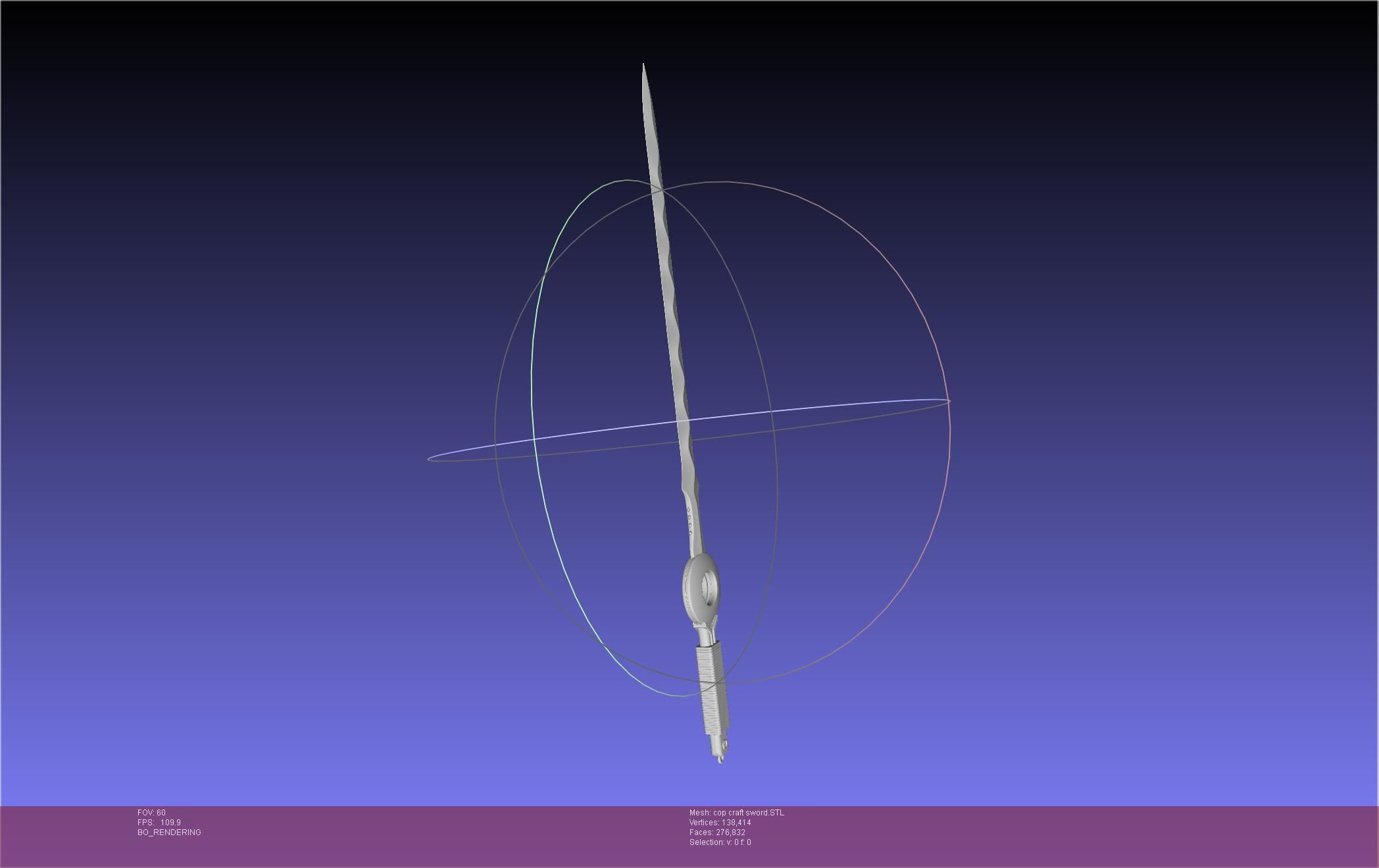 Cop Craft Sword Printable Assembly 3D print model_34