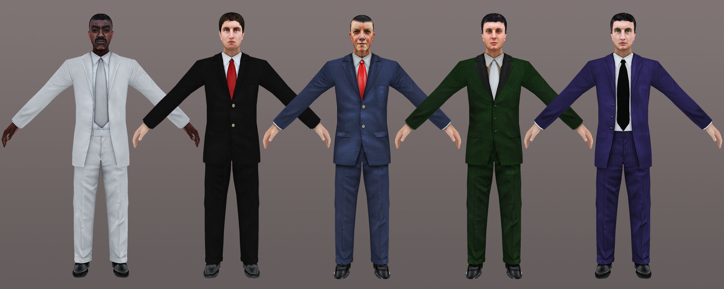 MAN 56 TO 60 3D Model Collection_6