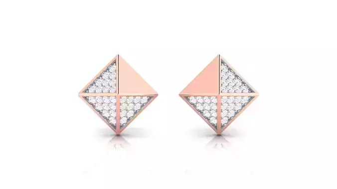 Diamond Pyramid Stud