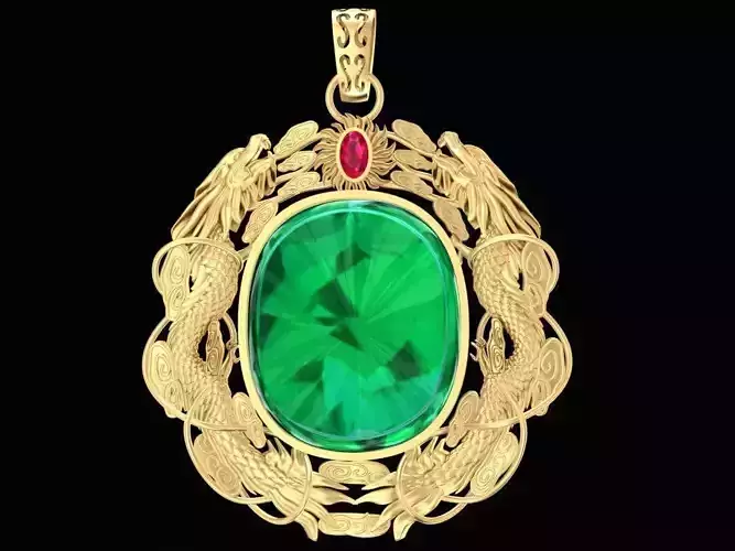 LUCKY DRAGON PENDANT 2167