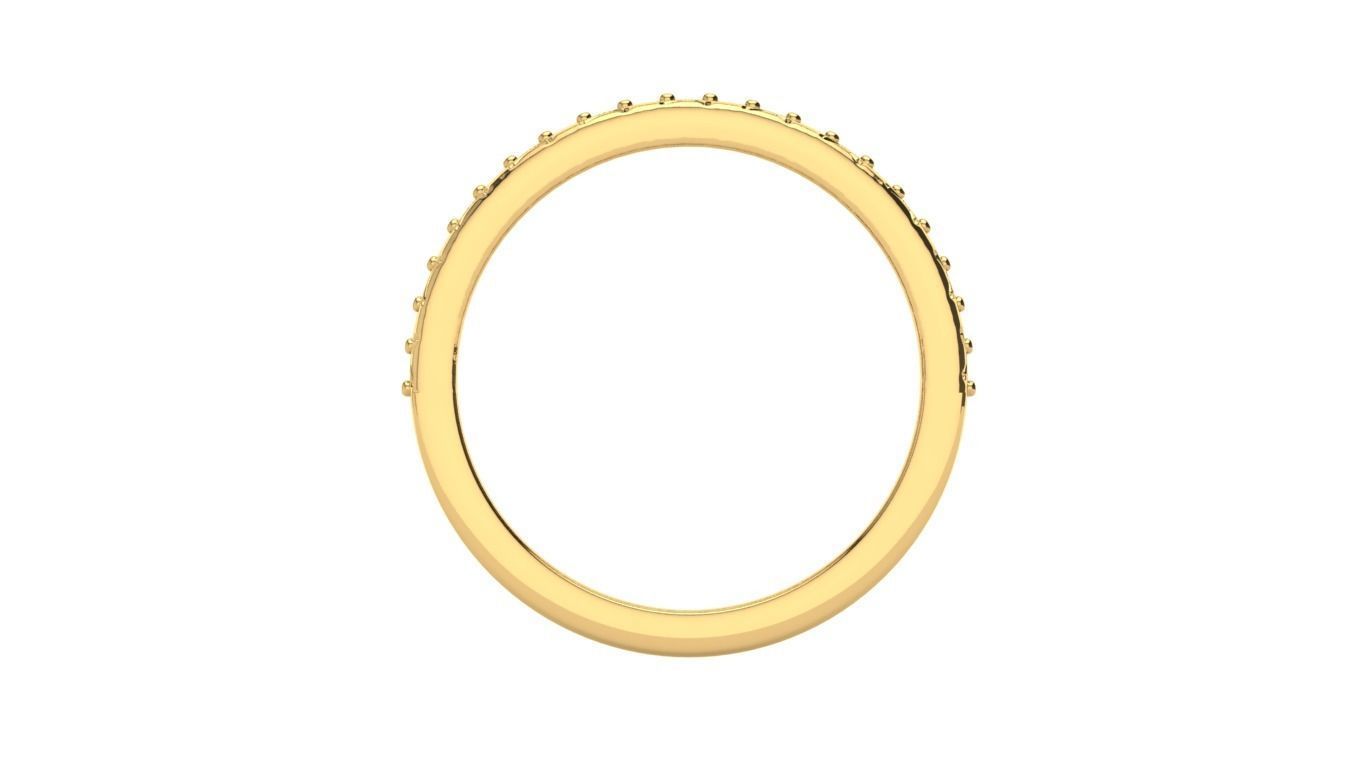 texture flower ring 3D print model_2