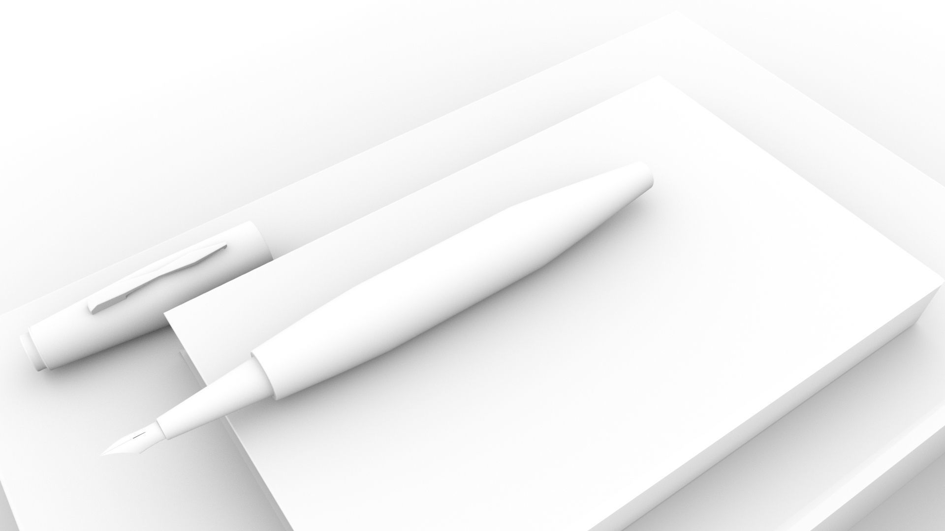 3d model of fountain pen 2020 3D model_5