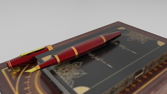 3d model of fountain pen 2020 3D model