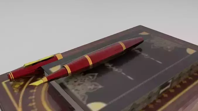 3d model of fountain pen 2020 3D model