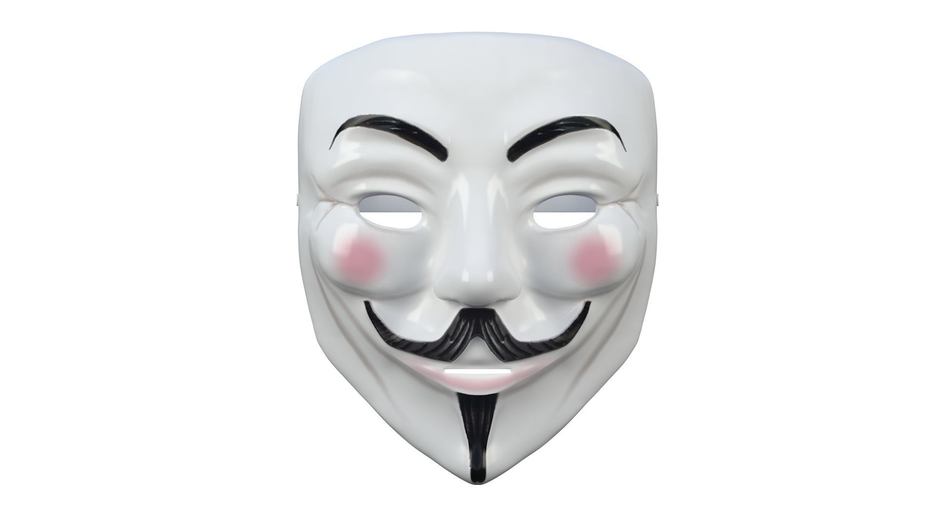 3D Guy Fawkes mask 3D model_5