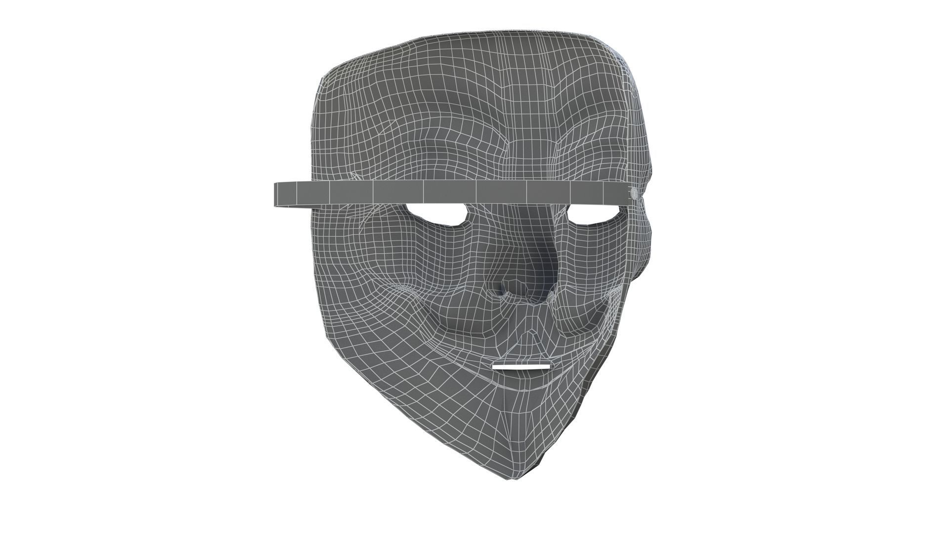 3D Guy Fawkes mask 3D model_12