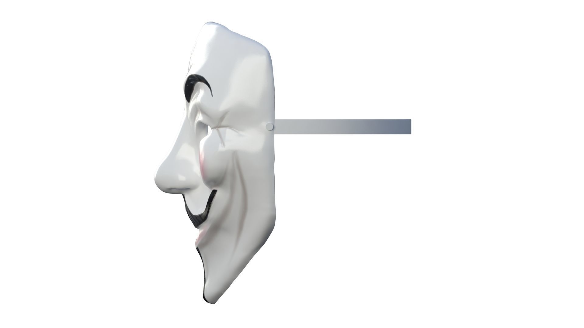 3D Guy Fawkes mask 3D model_7