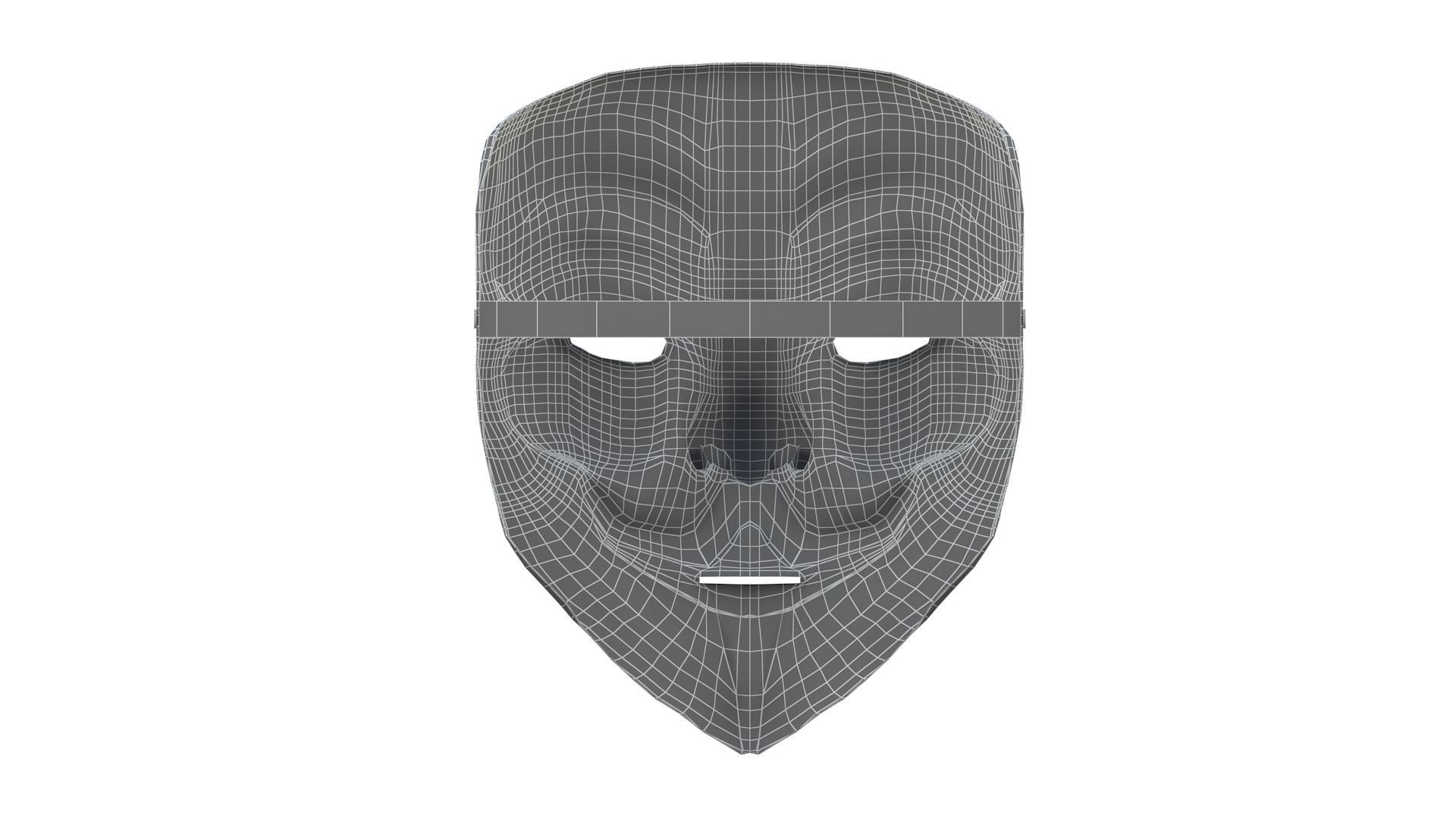 3D Guy Fawkes mask 3D model_11