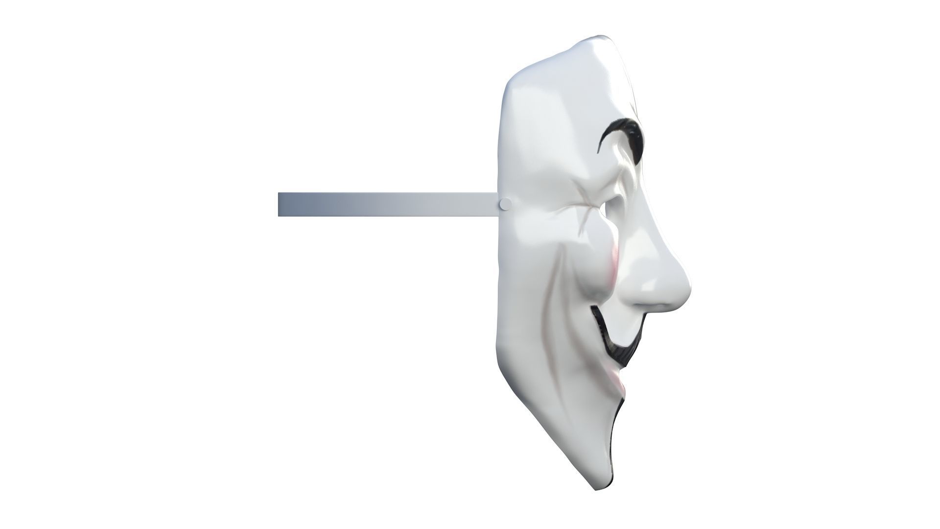 3D Guy Fawkes mask 3D model_6