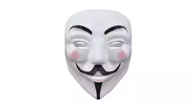 3D Guy Fawkes mask 3D model