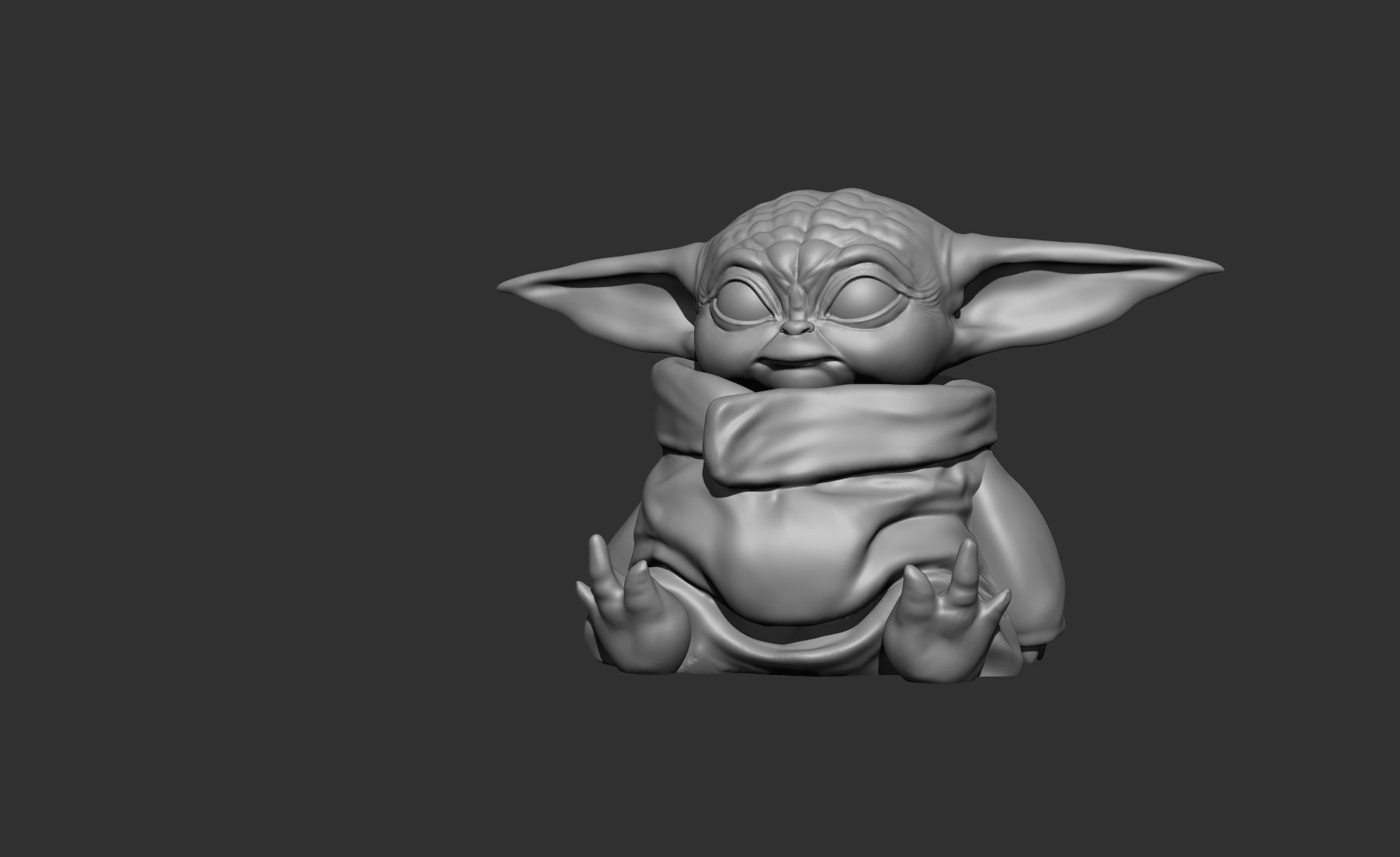 Baby Yoda 3D Print 3D print model_1