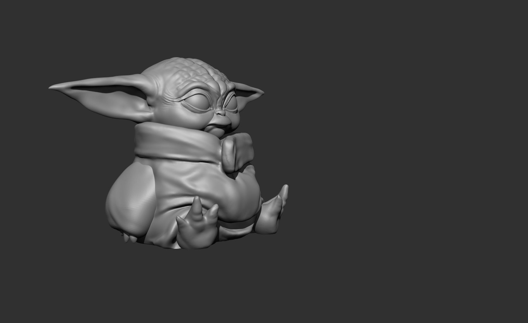 Baby Yoda 3D Print 3D print model_2