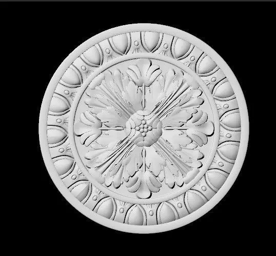 rosette dekor 3D model_0