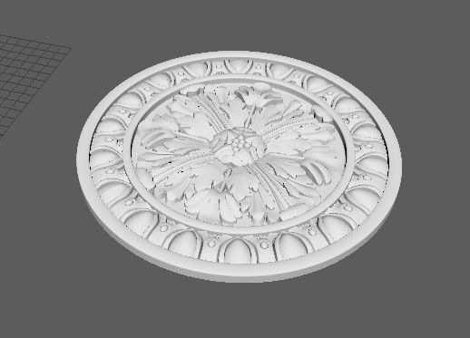 rosette dekor 3D model_1