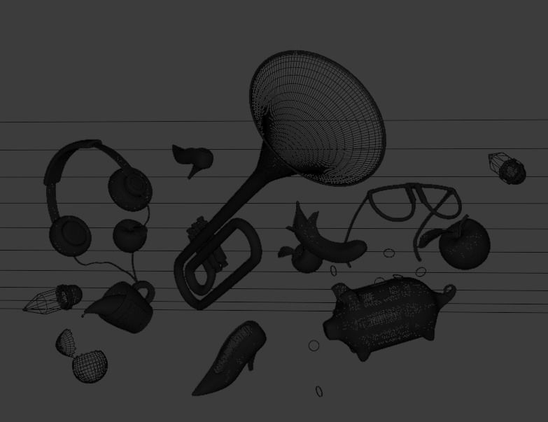 Red Stuffs Free 3D model_2