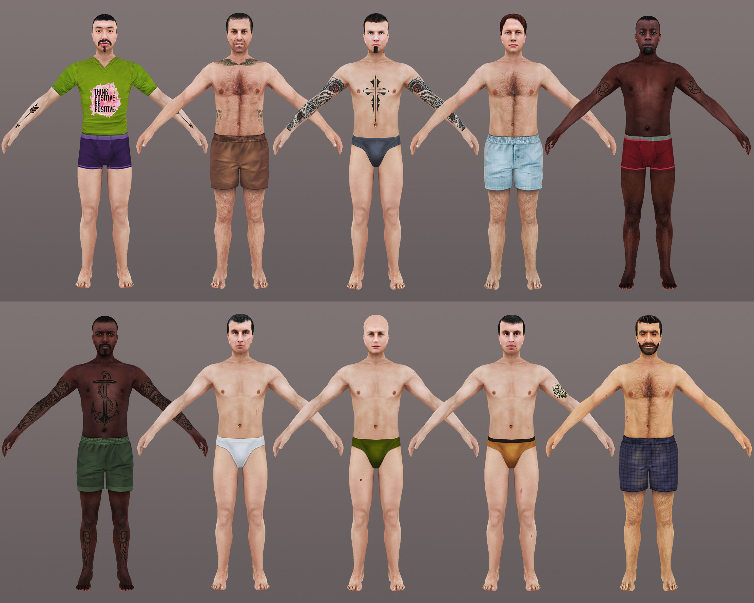 MAN 61 TO 70 3D Model Collection_4