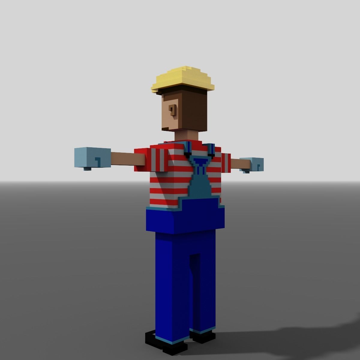 Voxel Builder Low-poly 3D model_3