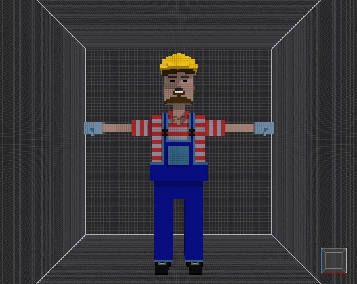 Voxel Builder Low-poly 3D model_8