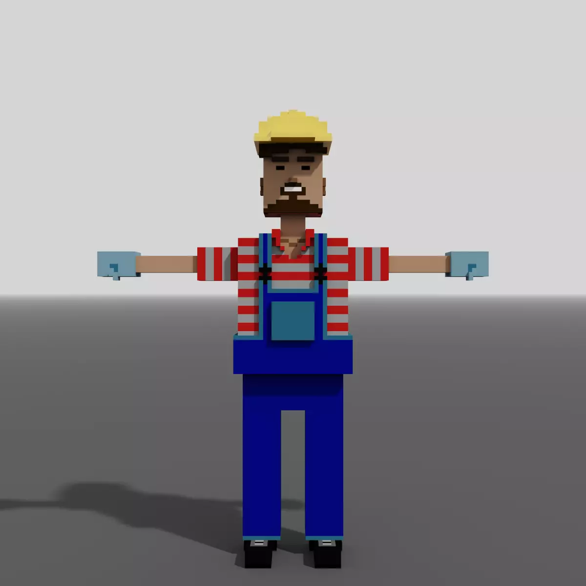 Voxel Builder Low-poly 3D model_0