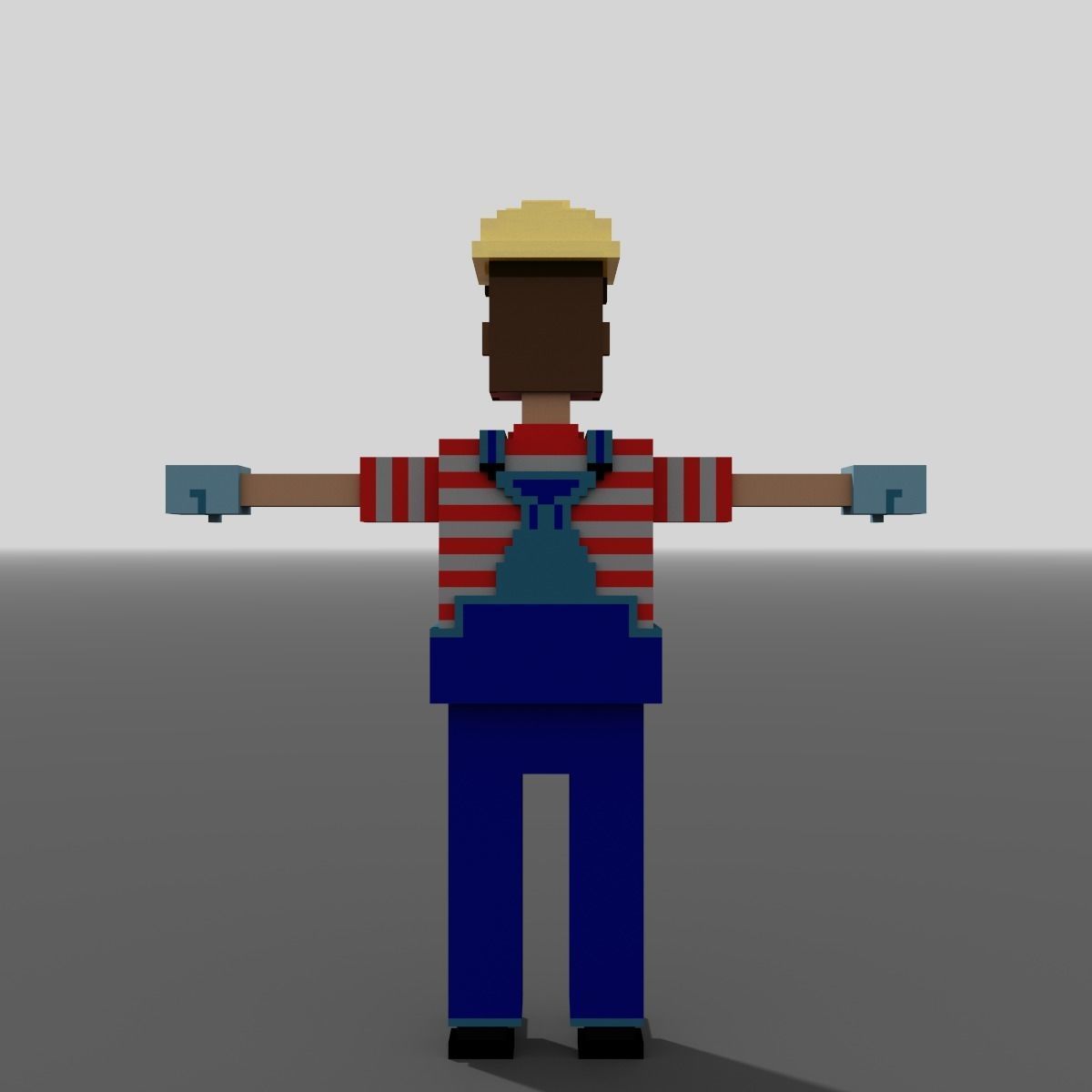 Voxel Builder Low-poly 3D model_4