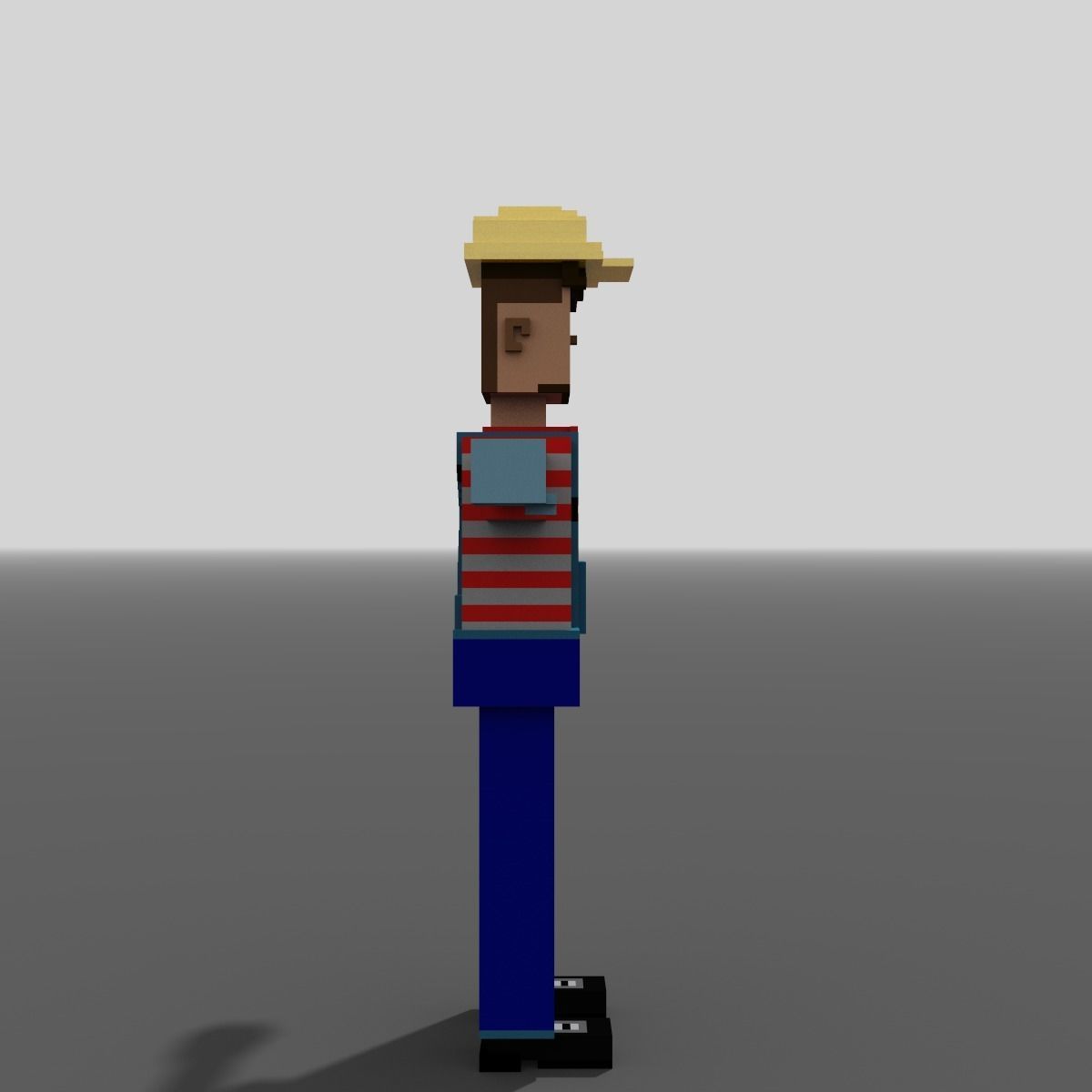 Voxel Builder Low-poly 3D model_6