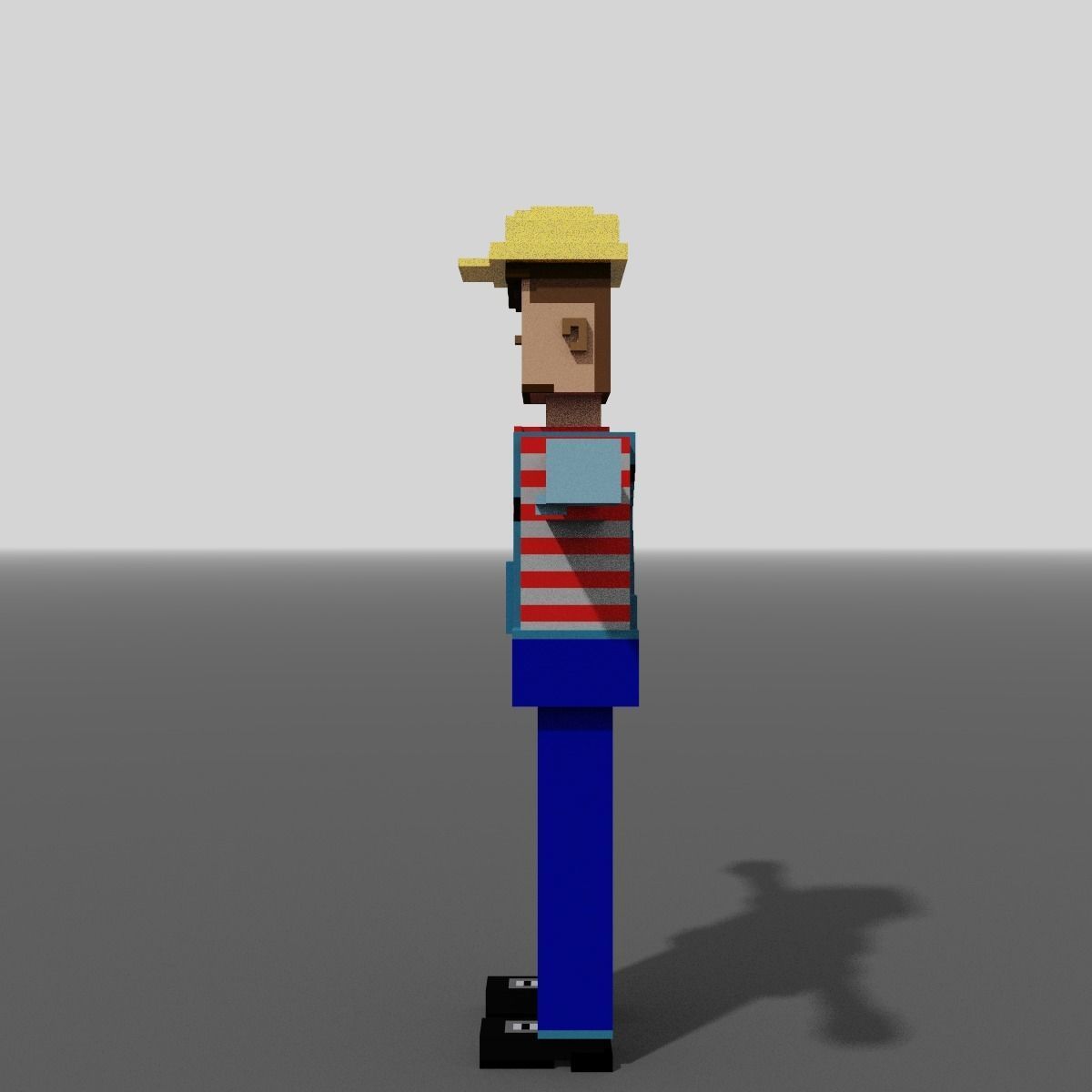 Voxel Builder Low-poly 3D model_2