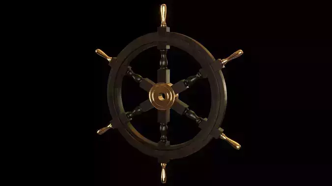 Wooden Sailing Ship Wheel