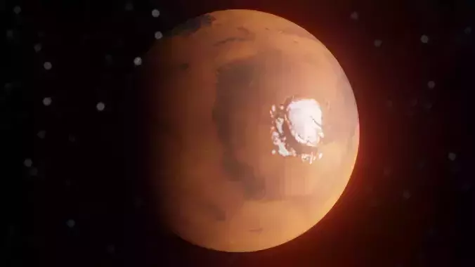 Mars Planet Low-poly 3D model